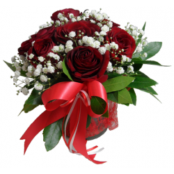 Κόκκινο Τριαντάφυλλο & Λευκό Γαρύφαλλο