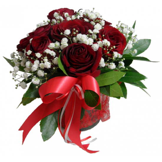 Κόκκινο Τριαντάφυλλο & Λευκό Γαρύφαλλο